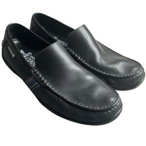 Mephisto Men’s Cool-Air Leather Slip-On Loafers Black Moc Toe Comfort Shoes 9.5